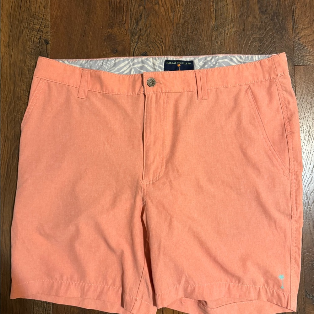 Margaritaville Orange Flat Front Shorts
